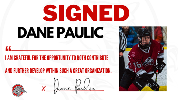 Burnaby Minor Hockey U18 forward Dane Paulic signs with the Panthers