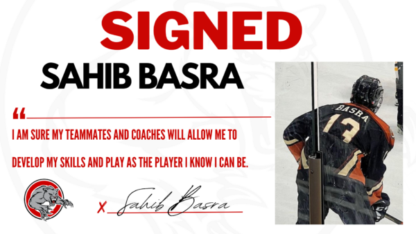 Surrey Minor Hockey Association U21 forward Sahib Basra signs with the Panthers