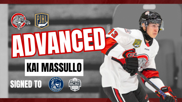 Panthers forward Kai Massullo advances to BCHC’s Langley Trappers